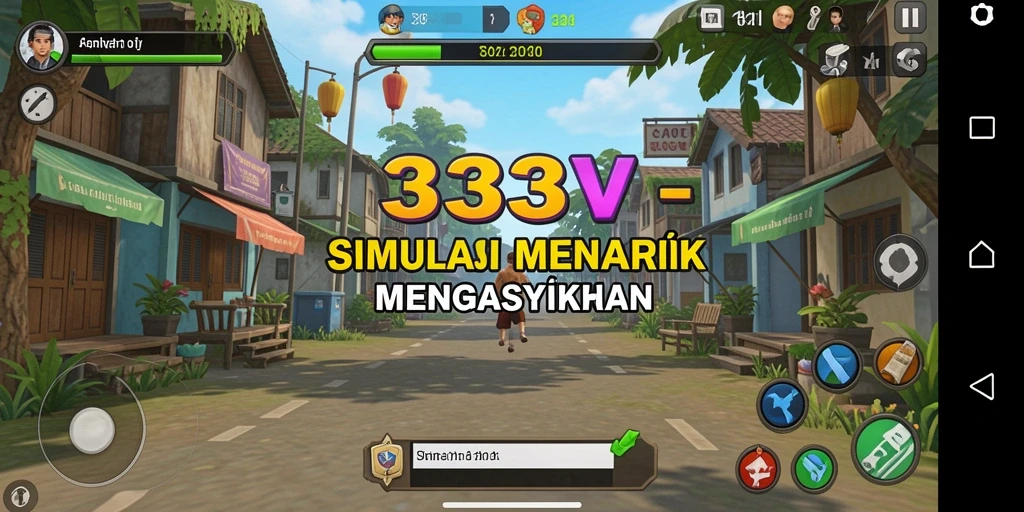 Tampilan gameplay menarik dari 333V yang menunjukkan aksi simulasi yang seru.