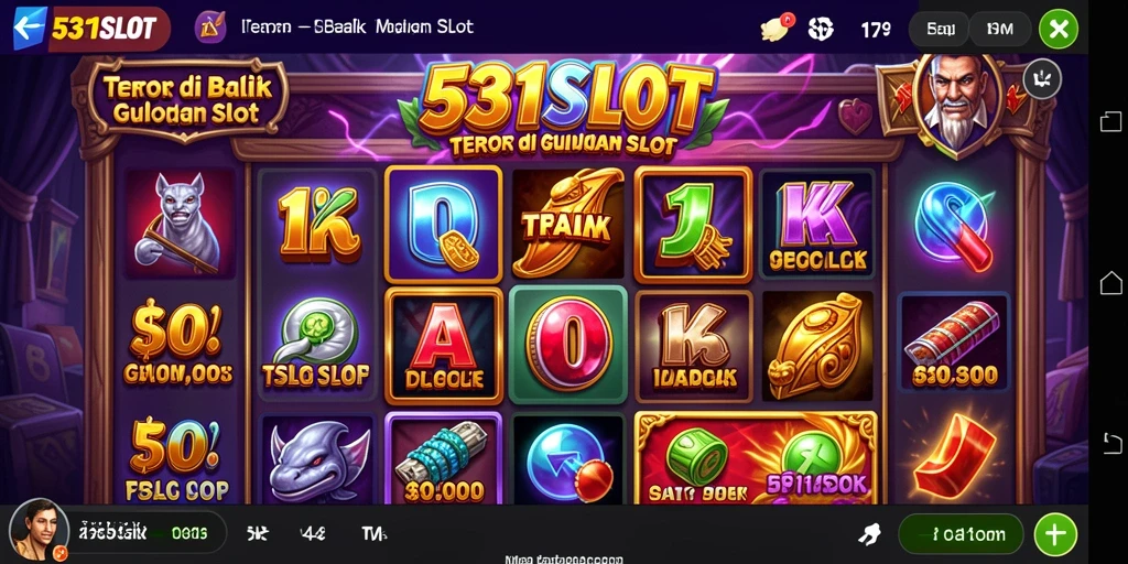 Gameplay 531SLOT dengan suasana horor yang menegangkan.