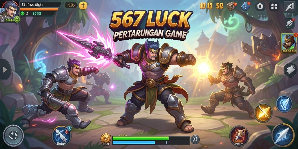 Gambaran gameplay seru di 567LUCK dengan pertarungan mendebarkan.