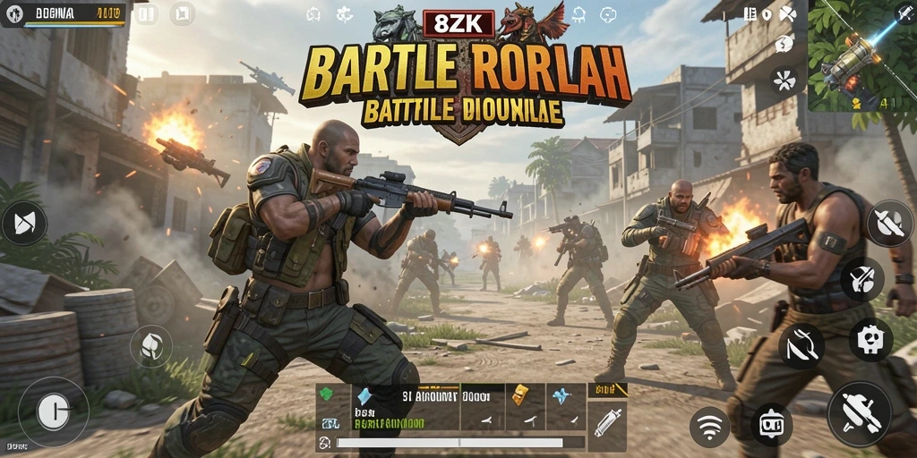 Pengalaman mendebarkan dalam gameplay Battle Royale 8ZK.