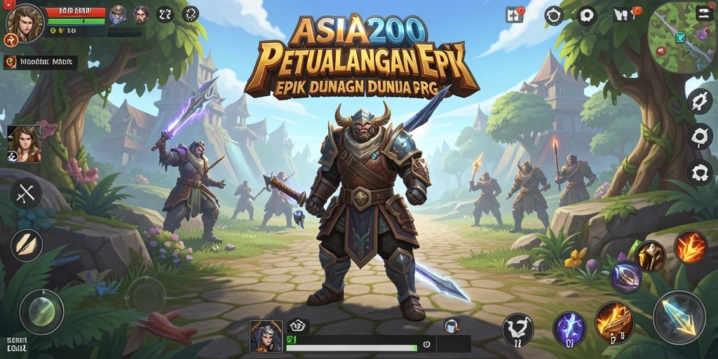 Gambaran gameplay ASIA200 dengan pertarungan yang intens dan grafik yang menakjubkan.