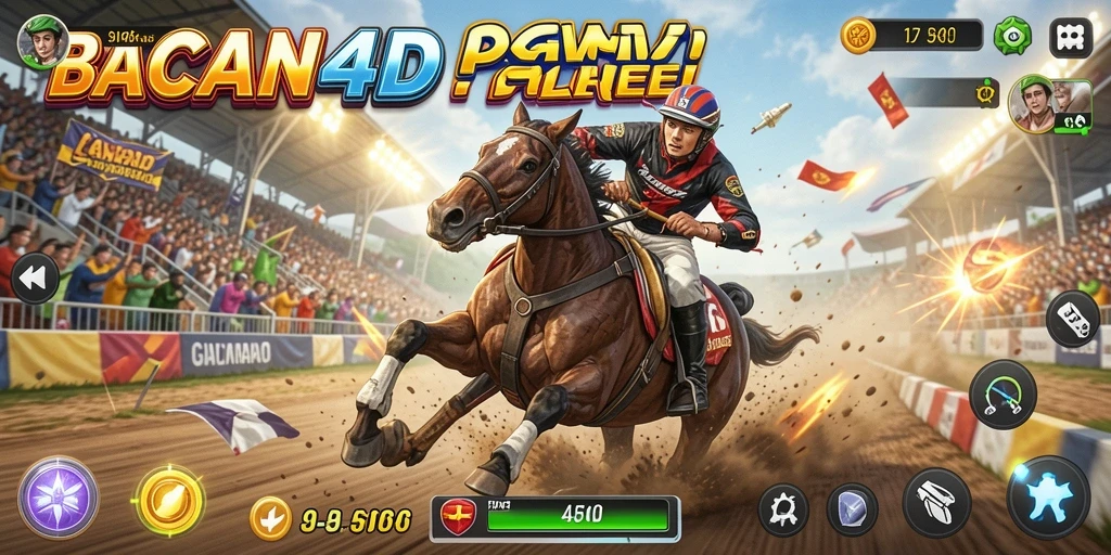 Menggambarkan aksi balap mendebarkan di BACAN4D.