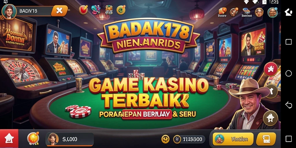 Tampilan gameplay Kasino yang menarik dan mendebarkan di BADAK178.