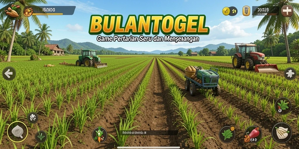Tampilan gameplay BULANTOGEL menampilkan aktivitas bertani yang menarik.
