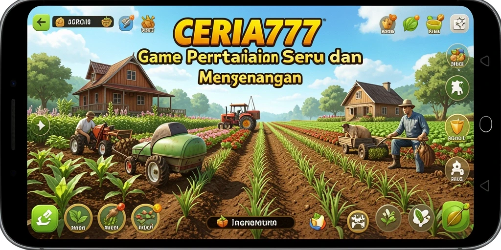 Gameplay seru bertani di CERIA777 dengan grafik yang menawan.