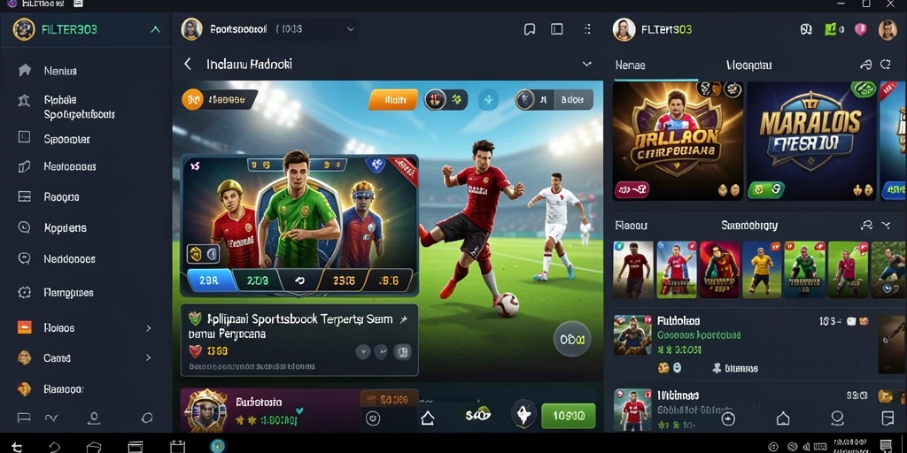 Screenshot menunjukkan antarmuka pengguna aplikasi FILTER303 yang menarik dan intuitif.