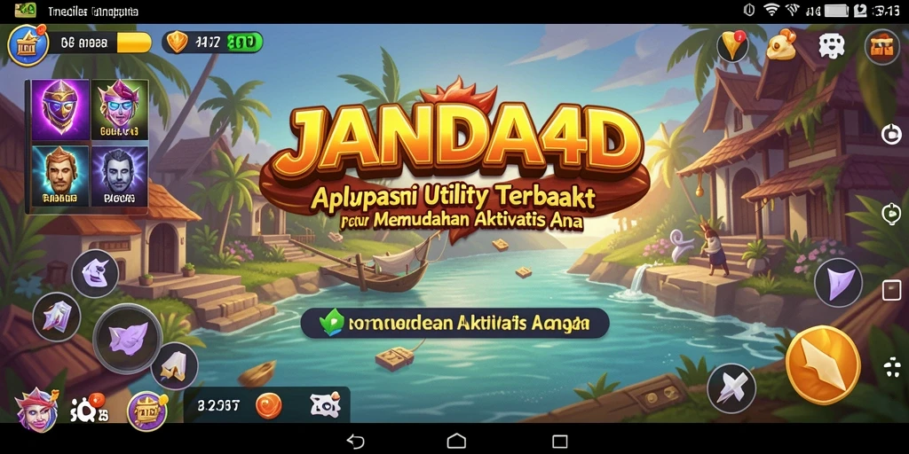 Tampilan antarmuka pengguna JANDA4D yang intuitif dan menarik.