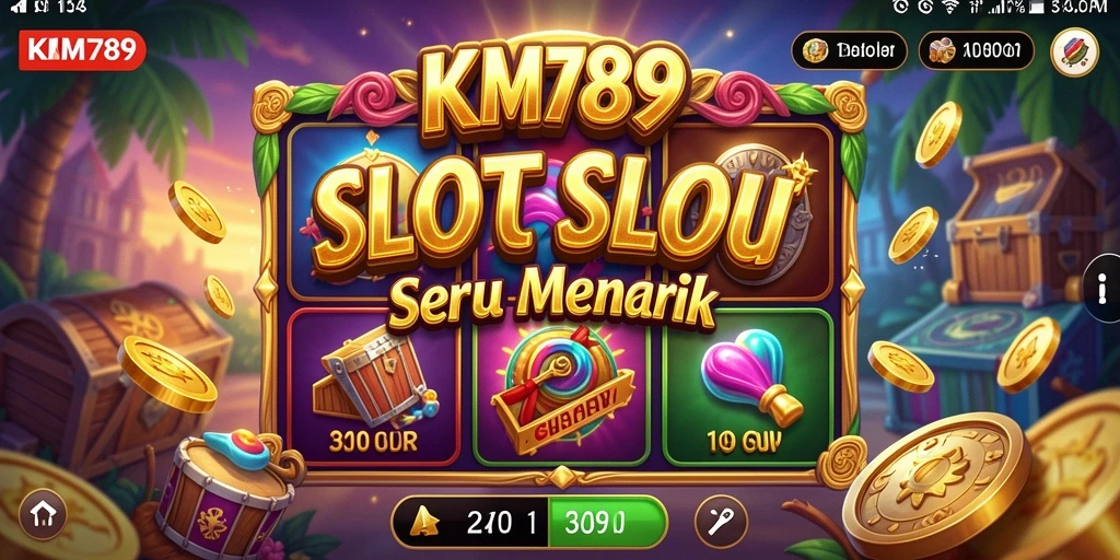 Tampilan gameplay menawan dari KM789 yang penuh warna.