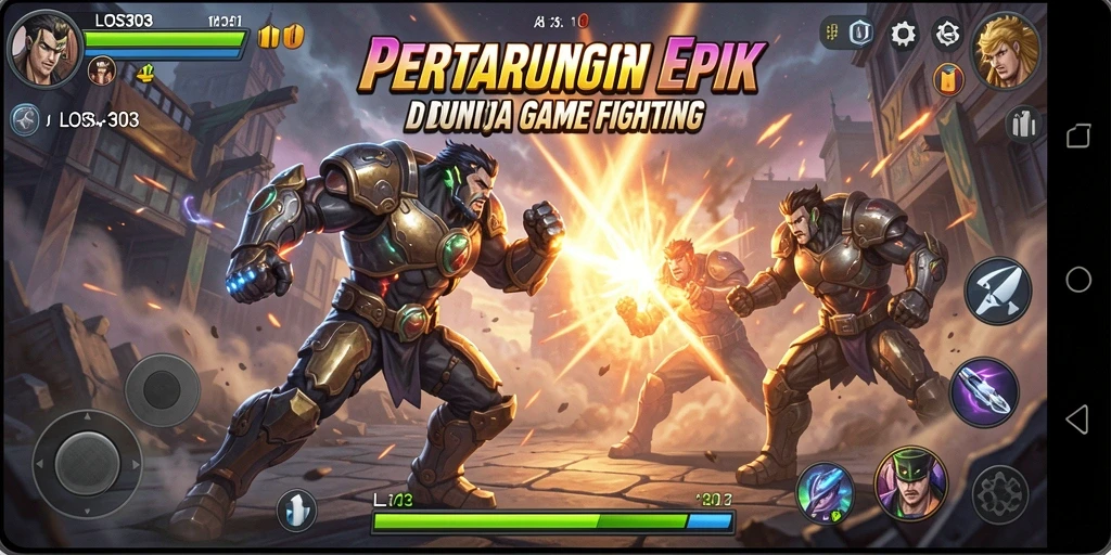 Screenshot gameplay pertarungan seru di LOS303.
