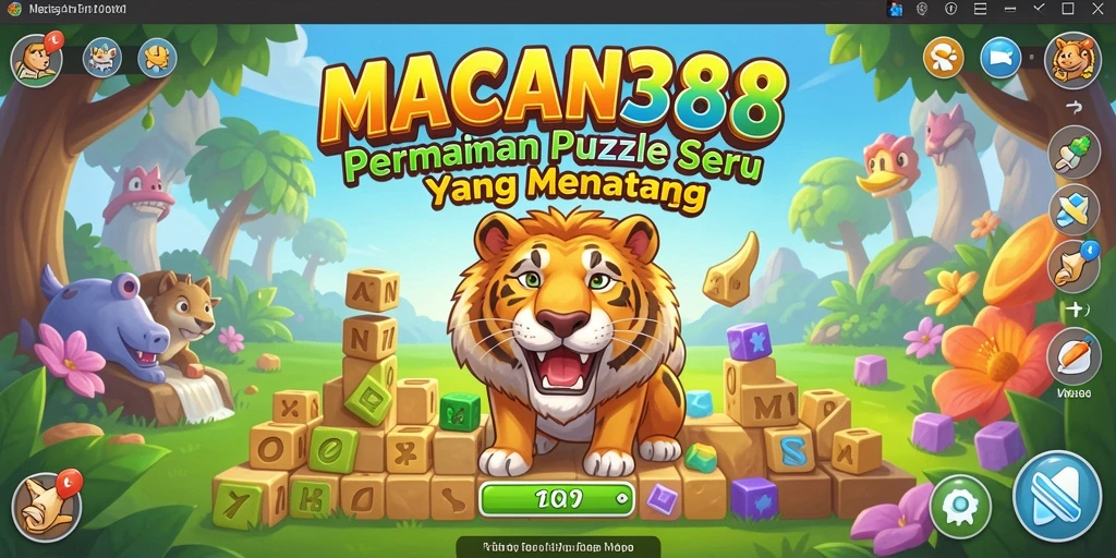 Screenshot gameplay <strong>MACAN388</strong> menunjukkan tantangan puzzle yang menarik.