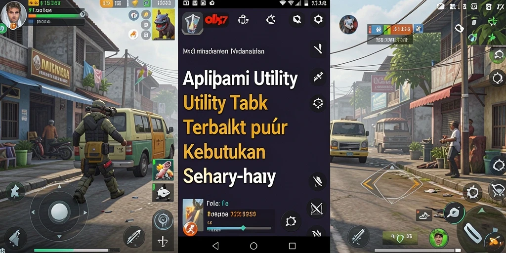 Screenshot utama OLX17 menunjukkan fitur-fitur utility yang canggih.