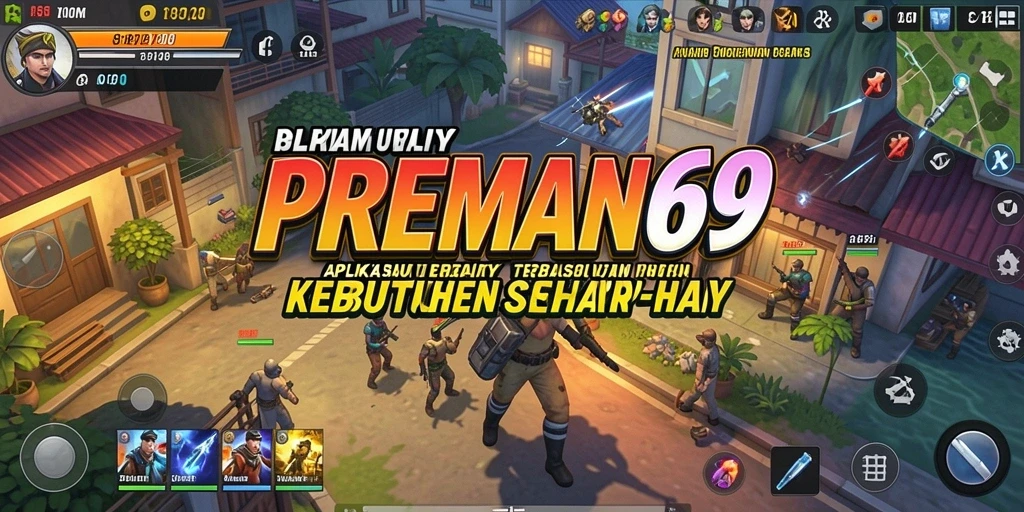 Tampilan utama PREMAN69 dengan fitur-fitur Utility terintegrasi.