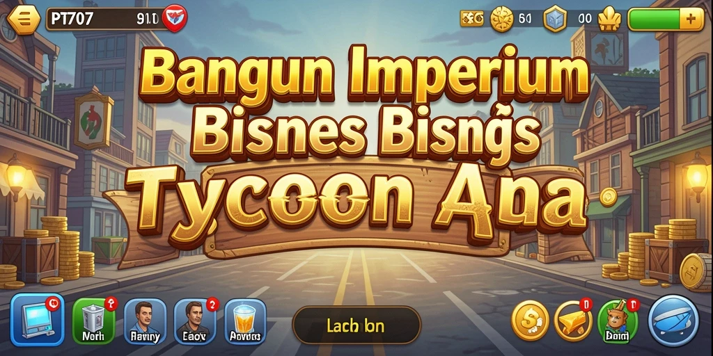 Tangkapan layar game PT707 menampilkan pengelolaan bisnis yang seru.