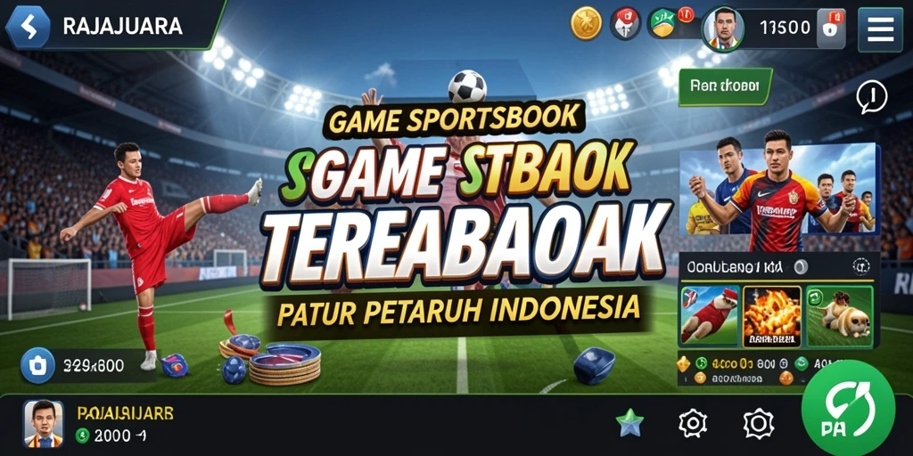 Tampilan menarik dan interaktif dari gameplay Sportsbook RAJAJUARA.